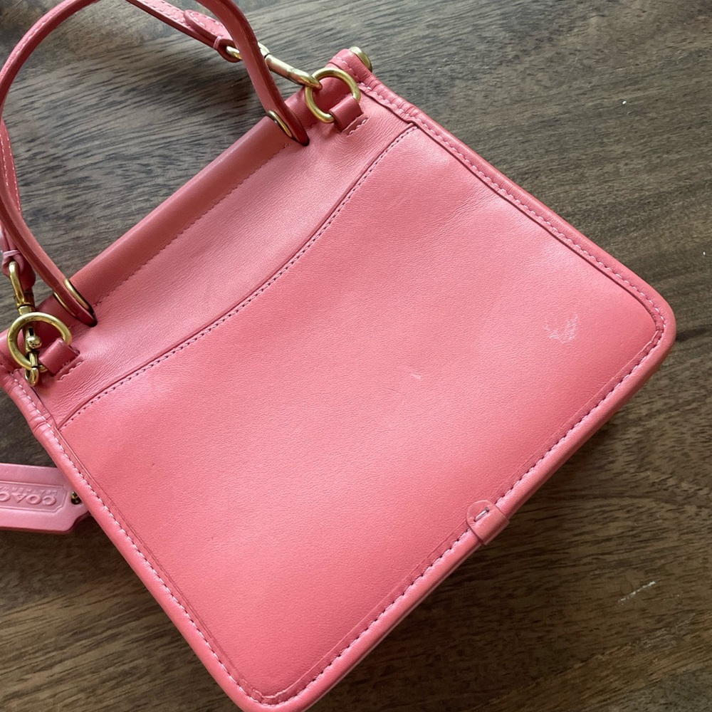 COACH WILLIS TOP HANDLE 18 TAFFY PINK 90s Vibes CROSSBODY BAG - Picture 7 of 13